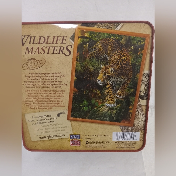 Al Agnew ON THE PROWL Puzzle Wildlife Exotic Series Tin 1000 PCS 19x26" - Picture 2 of 7